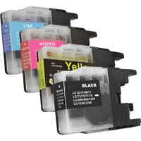 Ampertec 4 Kompatible Tinten ersetzt Brother LC-1240 Multipack KCMY