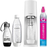 Sodastream Terra white + PET-Flasche 0,5 l + 2 PET-Flaschen 1 l + Zylinder
