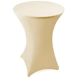 Estexo Stehtischhusse Stretch Beige Ø 60 cm