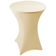 Estexo Stehtischhusse Stretch Beige Ø 60 cm