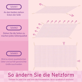 Nobleza Katzennetz für Balkon, Transparentes Katzennetz Fenster, Balkonnetze für Katzen ohne Bohren, für Balkone 8 x 3 m - Transparent