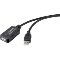 Renkforce USB 2.0 USB-A Stecker, USB-A Buchse 20.00 m