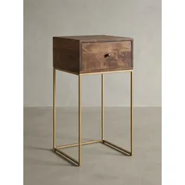 KADIMA DESIGN Nachtschrank Mango 40 x 35 x 75 cm Braun