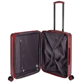 TRAVELHOUSE Porto 4-Rollen Cabin 66 cm / 70 l rot/gestreift