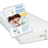 Softsan Extraweich Allergiker Matratzenbezug milbendicht 180x200 cm, Höhe 20 cm, Encasing zum Milbenschutz für Hausstauballergiker milbenkotdicht