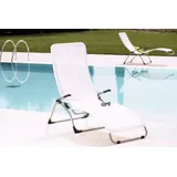 Jan Kurtz Fiam Samba Terrassenliege 142 x 63 x 107 cm alu/weiß klappbar