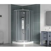 SAT SAT Project Komplettdusche Viertelkreis 90x90 cm SATPROBOXS90CRT