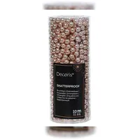 Christmas Decorations Perlenkette 8mm x 10 Meter Weihnachtsbaum Deko Christbaumschmuck rosa