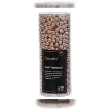 Christmas Decorations Perlenkette 8mm x 10 Meter Weihnachtsbaum Deko Christbaumschmuck rosa