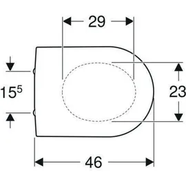 Geberit Renova Plan WC-Sitz Weiß