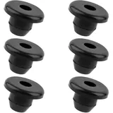 BOXOB 6 STK Gummi Wagenheber Ölstopfen, 8,5mm Flacher Kopf Wasserdicht Schwarzer Gummi Hydraulischer Horizontaler Wagenheber Öleinfüllstopfen Ersatz Zubehör