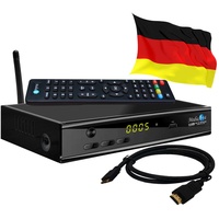 Sat Receiver MEDIAART-4 WLAN programmiert Deutsche Senderliste HD 2xUSB YouTube Full HDTV Scart Camping Receiver