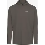 Jack Wolfskin Prelight Suncool Hoodie Braun/Grau XL