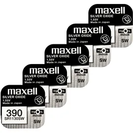 Maxell 390 389 SR1130SW Batterien Silber 1.55V Uhrenbatterie