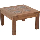 Garden Pleasure Holz Tisch KOKODA Teak 69x69 Holz Kaffeetisch Beistelltisch Garten Möbel Outdoor