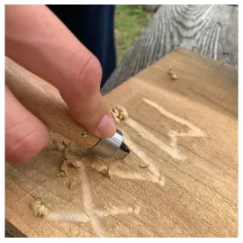 Kikkerland Spielzeug-Gartenset Outdoor Wood Carving Tool Kinder Holz Schnitzmesser runde Klinge, (1-tlg)