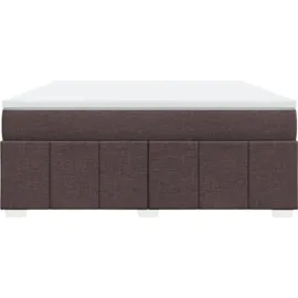 vidaXL Boxspringbett 180 x 200 cm Dunkelbraun