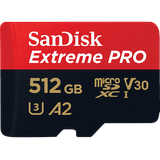 SanDisk Extreme Pro microSDXC UHS-I U3 V30 A2 512 GB+ SD-Adapter