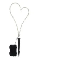 MARELIDA LED Herz für Außen - Grabschmuck - H: