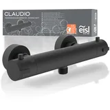 Eisl CLAUDIO Duscharmatur Duschthermostat schwarz für 1 Verbraucher Messing CLT168ACRBL