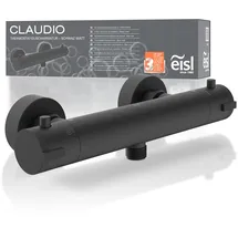 Eisl CLAUDIO Duscharmatur Duschthermostat schwarz für 1 Verbraucher Messing CLT168ACRBL