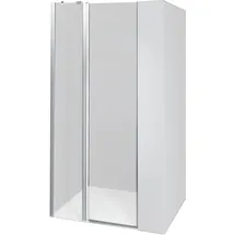 Dusbad Vital 5 Duschkabine mit Pendeltür rechts 90 x 200 cm schwarz ESG 5mm