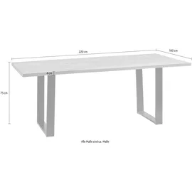 massivline & more Oviedo 220 x 75 x 100 cm braun