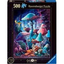 Ravensburger Erwachsenenpuzzle 500 Teile - Pilze im Mondschein