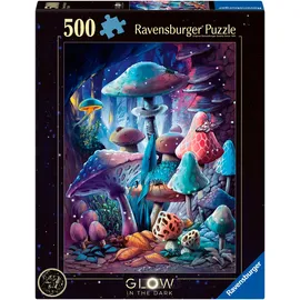 Ravensburger Erwachsenenpuzzle 500 Teile - Pilze im Mondschein