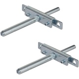 2x Tablarträger unsichtbar Regal Boden-Träger Regalträger Wand Montage Bolzen