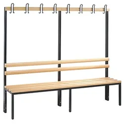 CP Garderobenbank mit Haken Basic 8052-100 S10000 buche Holz 196,0 cm