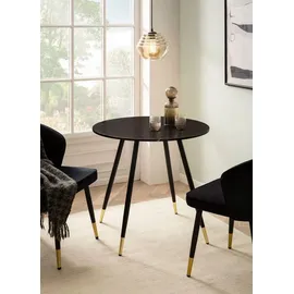 Wohnling Esszimmertisch 75 x 76 x 75 cm schwarz