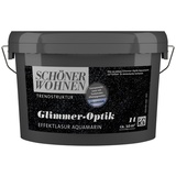 SCHÖNER WOHNEN Trendstruktur Glimmer-Optik Effektlasur 1 l aquamarin