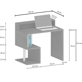 Dmora Schreibtisch Adrien Schiefer