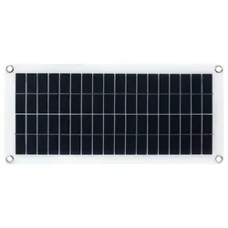 Waveshare Semi-flexibles Polykristallines Silizium-Solarpanel, DC5521, 5V USB-Ausgänge, 18V, 10W
