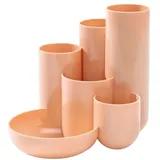 HAN Schreibtisch-Organizer CAMPUS pastellorange Polystyrol 6 Fächer 13,1 x 15,4 x 13,7 cm