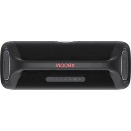 LG XBOOM Go XG9Q Bluetooth-Lautsprecher 80 W, Lautsprecher mit Sound Boost, Stroboskop-Beleuchtung, Wasser- und staubdicht (IP67), dynamischer Bassoptimierer, 24 Stunden Akkulaufzeit, Schwarz