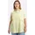 sheego Kurzarm-Bluse Gelb/Weiß 52