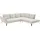 otto home Ecksofa OTTO HOME "Mikado L-Form", beige (creme), B:297cm H:88cm T:245cm, 100% Polyester, Sofas, Ecksofa, inkl. Sitztiefenverstellung und Armteilverstellung