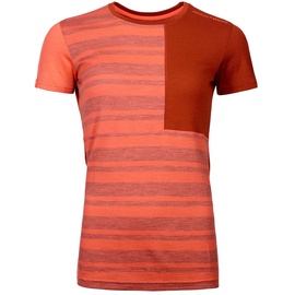Ortovox 185 Rock N Wool Short Sleeve Women orange-