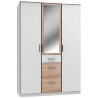 WIMEX Kleiderschrank Joker 3-türig inkl. Spiegel weiß/beige