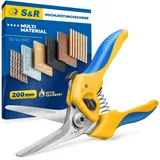 S&R Schere Allround blau, gelb 205,0 mm