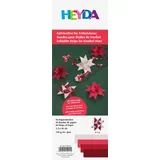 Heyda Faltstreifen-Set für Fröbelsterne 1,5 cm x 45 cm rot