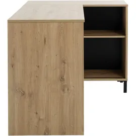 Gami Schreibtisch BOLT, Ein funktionaler Eckschreibtisch dank seines Stauraumteils beige