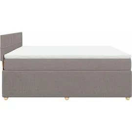 vidaXL Boxspringbett 180 x 200 cm Taupe