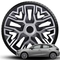 Radkappen Radblenden Best PRO Silver Black 14" 15" 16" Zoll NEU (16 Zoll)