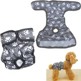 Syiyunran Wiederverwendbar Hundewindeln Weiblich Hundehose - 2 Stück Hygienisch Hündinnen Waschbare mit Flexiblem, Hochsaugfähige Hundewickel mit Auslaufschutz für Inkontinenz beim Hund Welpen Katzen