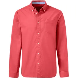 H.I.S. Langarmhemd Regular Fit Rot M