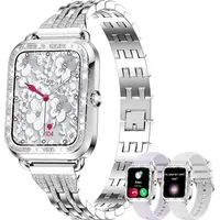 Smartwatch für Damen mit Telefonfunktion 1.29" Touch-Farbdisplay SpO2 Schlafmonitor Menstruationszyklus 19 Sportmodi Musik