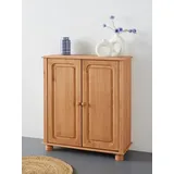 Home Affaire Highboard Mette, Kommode mit 2 Einlegeböden, Breite 85cm, Tiefe 34 cm, Höhe 95 cm beige